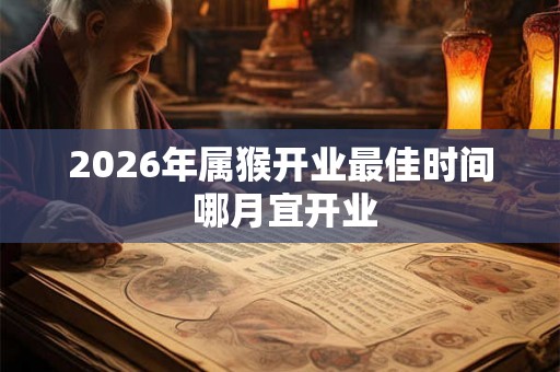 2026年属猴开业最佳时间 哪月宜开业