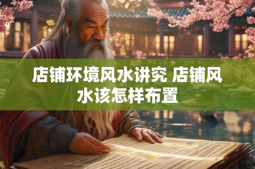 店铺环境风水讲究 店铺风水该怎样布置