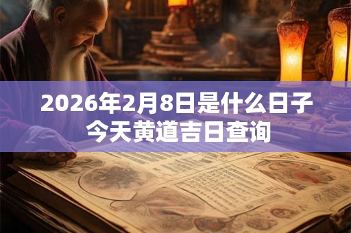 2026年2月8日是什么日子 今天黄道吉日查询 2026年2月8日是什么日子 今天黄道吉日查询