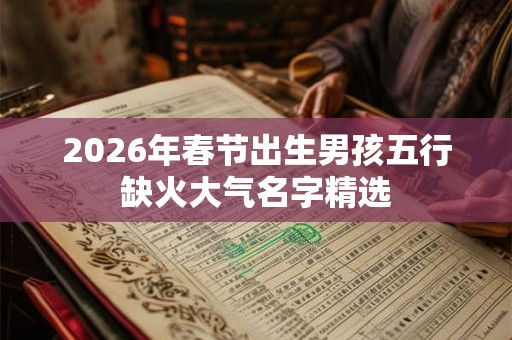 2026年春节出生男孩五行缺火大气名字精选