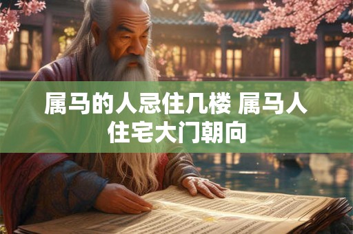 属马的人忌住几楼 属马人住宅大门朝向 属马的人忌住几楼 属马人住宅大门朝向