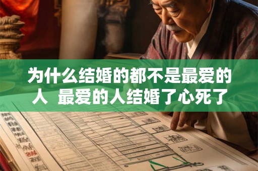 为什么结婚的都不是最爱的人  最爱的人结婚了心死了