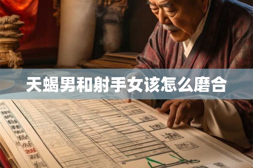 天蝎男和射手女该怎么磨合