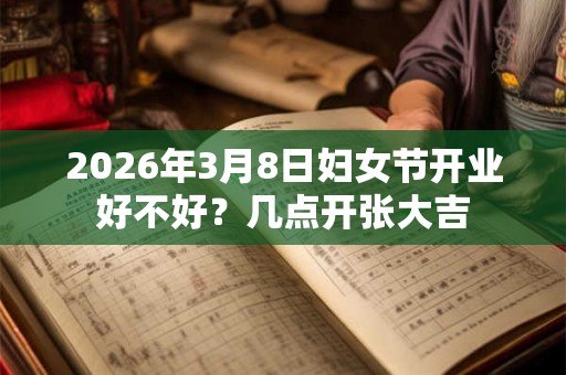 2026年3月8日妇女节开业好不好？几点开张大吉