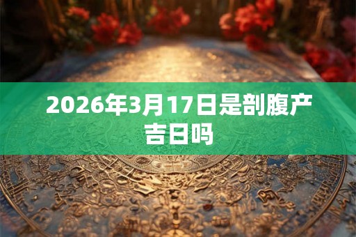2026年3月17日是剖腹产吉日吗 2026年3月17日是剖腹产吉日吗
