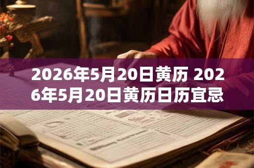2026年5月20日黄历 2026年5月20日黄历日历宜忌如何 2026年5月20日黄历 2026年5月20日黄历日历宜忌如何