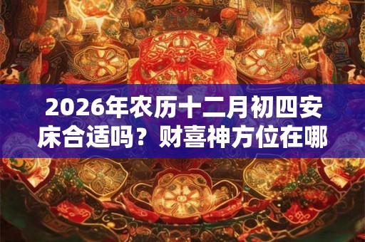 2026年农历十二月初四安床合适吗？财喜神方位在哪？