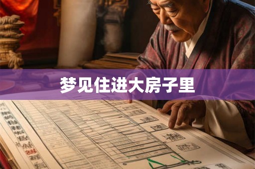 梦见住进大房子里