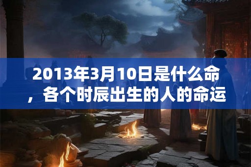 2013年3月10日是什么命，各个时辰出生的人的命运