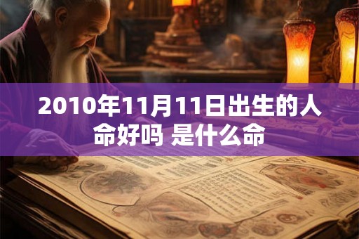 2010年11月11日出生的人命好吗 是什么命