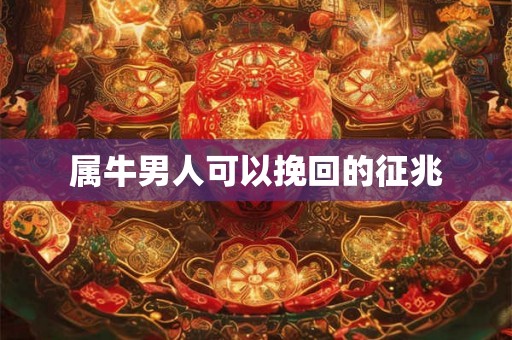 属牛男人可以挽回的征兆