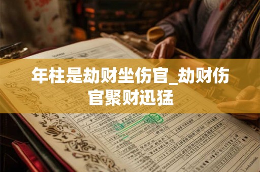 年柱是劫财坐伤官_劫财伤官聚财迅猛