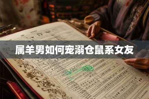 属羊男如何宠溺仓鼠系女友