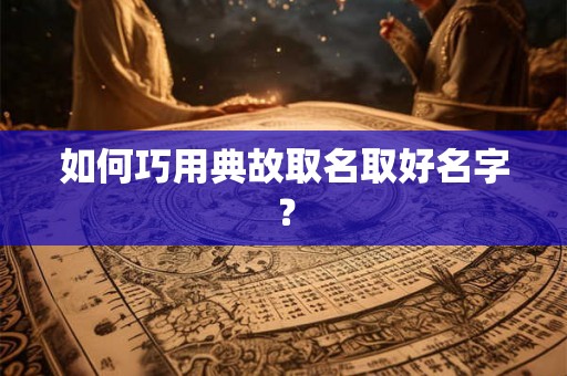如何巧用典故取名取好名字? 如何巧用典故取名取好名字?