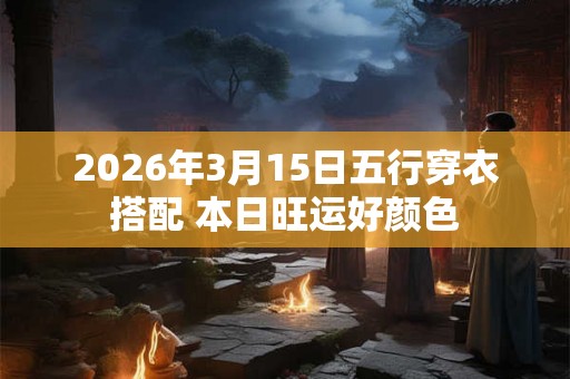 2026年3月15日五行穿衣搭配 本日旺运好颜色