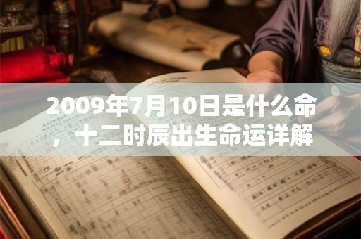2009年7月10日是什么命，十二时辰出生命运详解