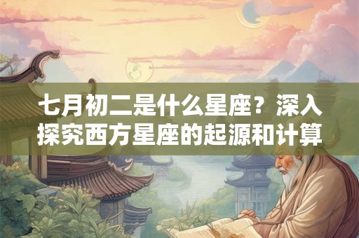 七月初二是什么星座？深入探究西方星座的起源和计算方法