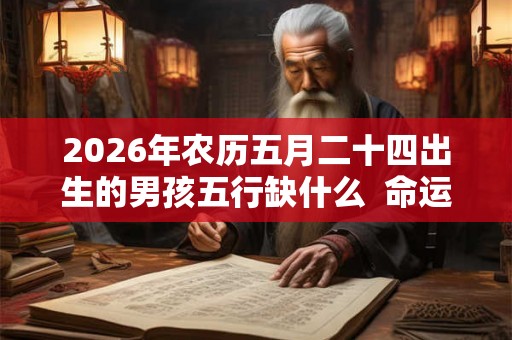 2026年农历五月二十四出生的男孩五行缺什么  命运分析