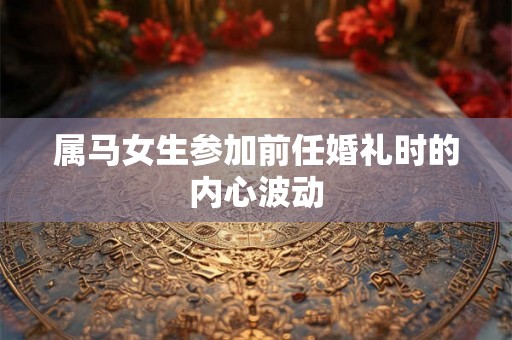 属马女生参加前任婚礼时的内心波动