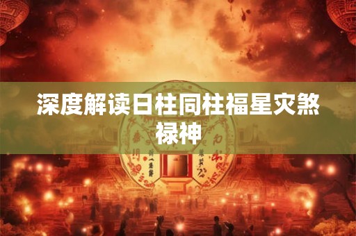 深度解读日柱同柱福星灾煞禄神 深度解读日柱同柱福星灾煞禄神