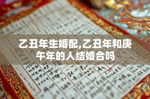 乙丑年生婚配,乙丑年和庚午年的人结婚合吗