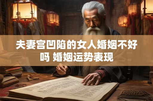 夫妻宫凹陷的女人婚姻不好吗 婚姻运势表现 夫妻宫凹陷的女人婚姻不好吗 婚姻运势表现