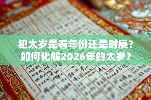犯太岁是看年份还是时辰？如何化解2026年的太岁？