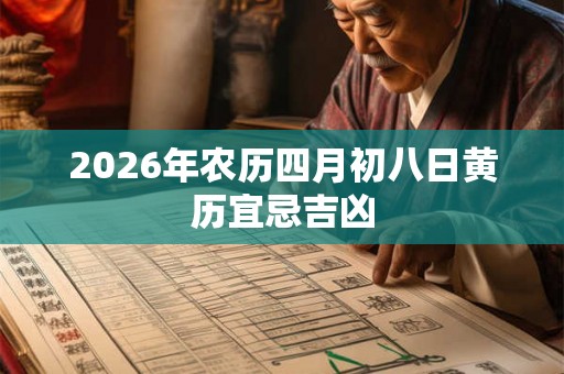 2026年农历四月初八日黄历宜忌吉凶