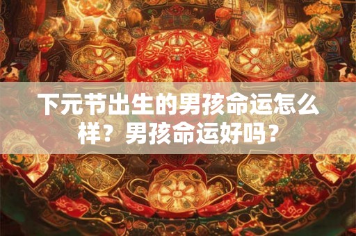 下元节出生的男孩命运怎么样？男孩命运好吗？
