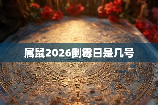 属鼠2026倒霉日是几号 属鼠2026倒霉日是几号