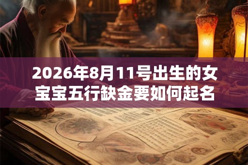 2026年8月11号出生的女宝宝五行缺金要如何起名