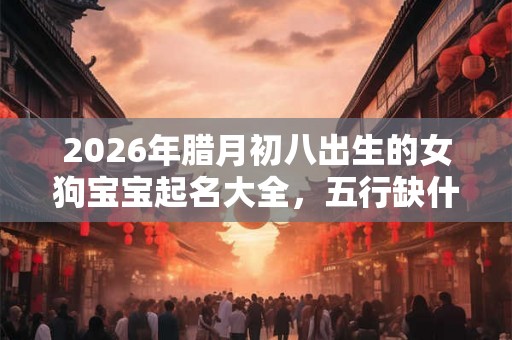 2026年腊月初八出生的女狗宝宝起名大全,五行缺什么? 2026年腊月初八出生的女狗宝宝起名大全,五行缺什么?