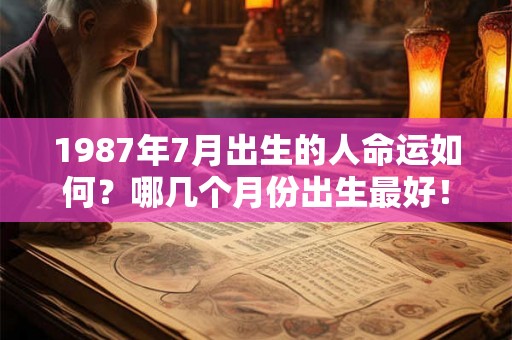 1987年7月出生的人命运如何？哪几个月份出生最好！