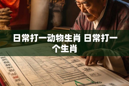 日常打一动物生肖 日常打一个生肖