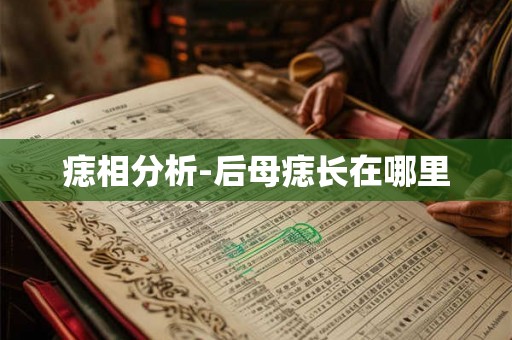 痣相分析-后母痣长在哪里