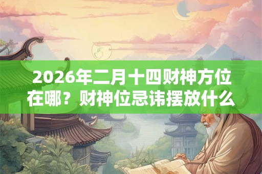 2026年二月十四财神方位在哪？财神位忌讳摆放什么？