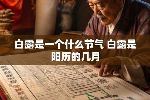 白露是一个什么节气 白露是阳历的几月 白露是一个什么节气 白露是阳历的几月