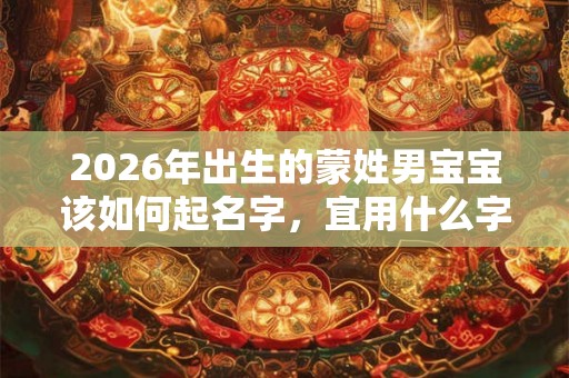 2026年出生的蒙姓男宝宝该如何起名字，宜用什么字。