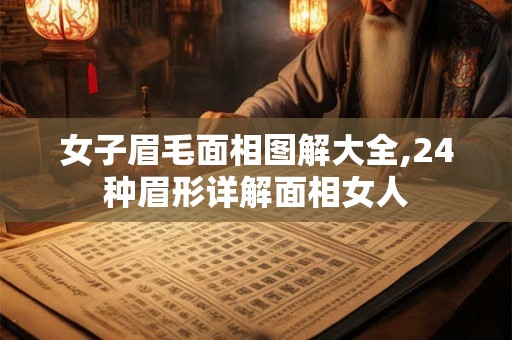 女子眉毛面相图解大全,24种眉形详解面相女人