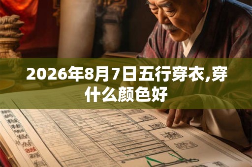 2026年8月7日五行穿衣,穿什么颜色好