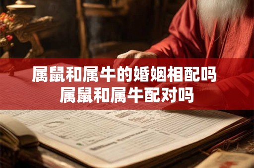 属鼠和属牛的婚姻相配吗 属鼠和属牛配对吗