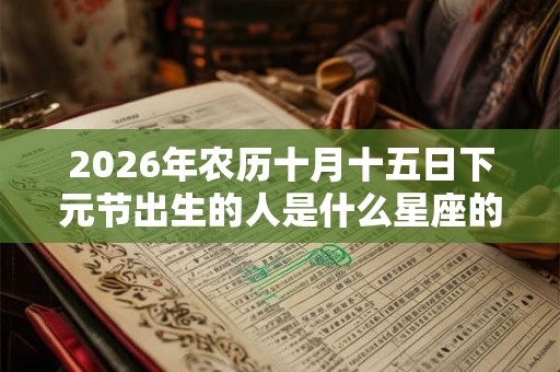 2026年农历十月十五日下元节出生的人是什么星座的? 2026年农历十月十五日下元节出生的人是什么星座的?