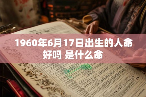 1960年6月17日出生的人命好吗 是什么命