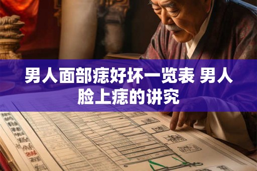 男人面部痣好坏一览表 男人脸上痣的讲究 男人面部痣好坏一览表 男人脸上痣的讲究