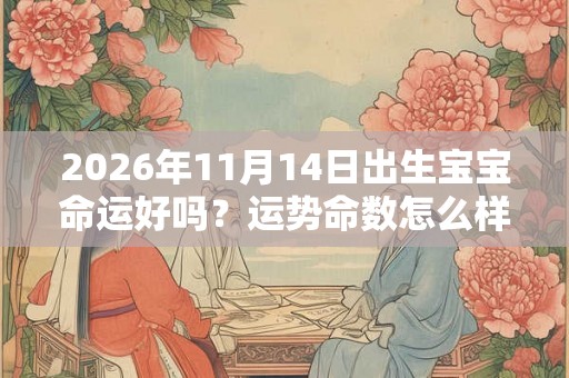 2026年11月14日出生宝宝命运好吗？运势命数怎么样？