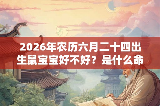 2026年农历六月二十四出生鼠宝宝好不好？是什么命？
