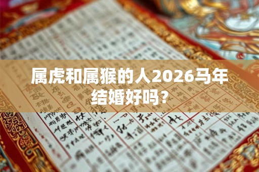 属虎和属猴的人2026马年结婚好吗? 属虎和属猴的人2026马年结婚好吗?