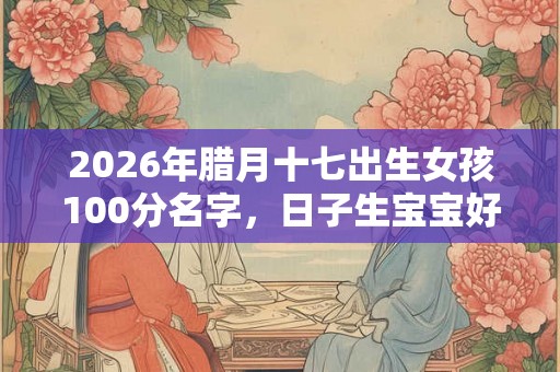 2026年腊月十七出生女孩100分名字，日子生宝宝好吗？