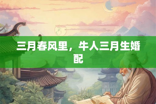 三月春风里,牛人三月生婚配 三月春风里,牛人三月生婚配