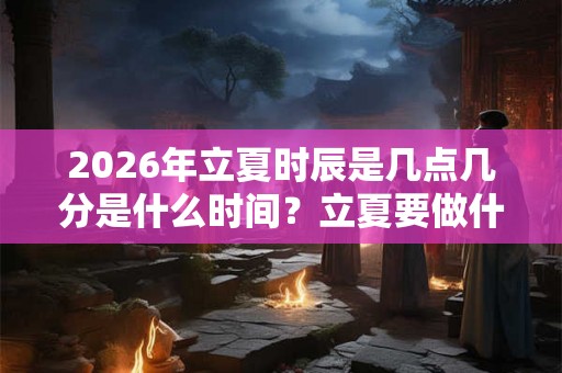 2026年立夏时辰是几点几分是什么时间?立夏要做什么? 2026年立夏时辰是几点几分是什么时间?立夏要做什么?